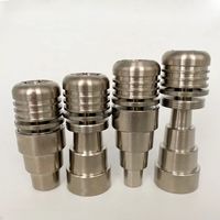 Wholesale Cigarette Smoking pipes mm mm IN domeless Spiral titanium nail with male and female joint really convenient