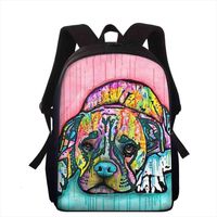 Wholesale Animal Printed School Bags Colorful Cat Dog Cartoon Book bag Preschool Nursery Kids School Bags For Boys Baby