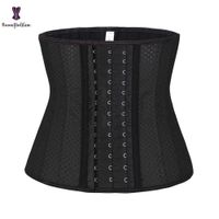 Wholesale Height Inches Fitness Tummy Control Women s Waist Cincher Shaper Air Holes Breathable Latex Corset XXXS For Sport H1018
