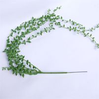 Wholesale Artificial String of Pearls Hanging Beads Lover Tears Green Wall Hanging Vine Home Garland Decoration Plant S2