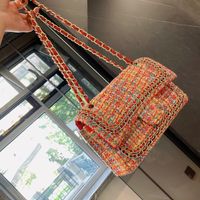 Wholesale Early Fall Winter Tweed Classic Double Flap Bags Luxury Famous Brand Large Capacity Fashion Chain Totes Crosshody Shoulder bagnvb aa