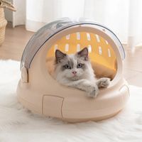 Wholesale Cat Beds Furniture Portable Travel Pet Box Multifunctional Outdoor House Dog Nest Breathable Comfortable Plastic Space Hut Bag