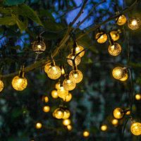 Wholesale Strings LED8 Function Solar Light String Festival INS Water Proof Lamp Lawn Garden Decoration Round Ball Drop Bee