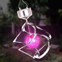 Wholesale Solar Lamps Power LED Wind Spinner Light Outdoor Garden Courtyard Hanging Lamp