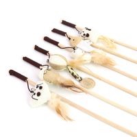 plastic mice toys 2022 - Toys Pet Supplies Home & Gardenpet Catnip Natural Toy With Bell Cat Teaser Rod Bar Wooden Protecting Furniture Drop Delivery 2021 Libit