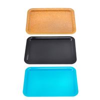 Wholesale 2021 Rolling Tray Plastic Tobacco x12cm S Size Small Hand Roller Roll Tin Pure Color Case Spice Cartoon Plate Smoking Colors V2