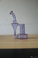 Wholesale purple RBR Glass hookah oil rig bong mm joint factory direct sales welcome to order
