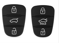 Wholesale 3 Button Remote Key Fob Case Rubber Pad For Hyundai I10 I20 I30 IX35 Kia K2 K5 Rio Sportage Flip shell