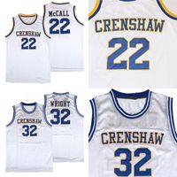 Wholesale Men s Crenshaw High School Love and Basketball Quincy McCall Monica Wright Jersey Stitched