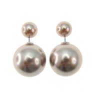 Wholesale Arrival Silver Daily Wear Stud Earrings for Women jewelry with Gold Color Rubber beads Earring for Women nice gift