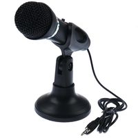 Wholesale Microphones Condenser Microphone Plug Home Stereo MIC Desktop Stand For PC YouTube Video Skype Chatting Gaming Podcast Recording