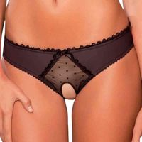 Wholesale Sexy Open Crotch Panties Plus Size Red Underpants Ladies Sex Underwear Women Lingerie Femme Knickers Visible Hot Erotic Briefs