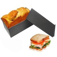 Wholesale Baking Pastry Tools g Carbon Steel Bread Loaf Pan With Cover Toast Mold Lid Heavy Duty Professional Maker Kitchen Tool