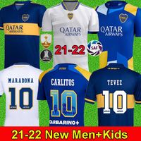 Wholesale 2021 Boca Juniors soccer Jersey Home Away GAGO OSVALDO CARLITOS PEREZ DE ROSSI TEVEZ PAVON JRS MEN KIDS football shirt