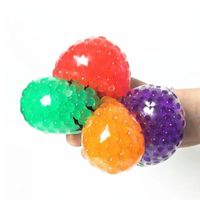 Wholesale DHL Hot Party Favor Clear Stress Balls Fruit Jelly Water Squishy Cool Stuff Reliever For Adult Kids Novelty Gifts Soft Stretchy Toy