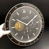Wholesale Wall Clocks Luxury Clock Speed Master Quartz Modern Design Metal Art Watch Relogio De Parede Horloge