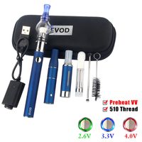 Wholesale eVod Dab Pen in Starter Kit Wax Thick Oil Battery Dry Herb Vaporizer eGo Preheat VV Vape mAh Voltage Variable eCigs