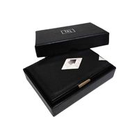 Wholesale Wallets Liulihua Slim Fold Ridge Wallet Similar Product LLH Famous Brands Men Purse Card Holder With Stainless Steel Buckle