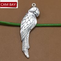 Wholesale 100pcs mm Alloy Parrot Charms Metal Pendants Charm for DIY Necklace Bracelets Jewelry Making Handmade Crafts