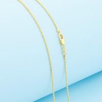 Wholesale Fashion Jewelry inches Gold Filled Beads Ball Necklace Long Necklaces Womens Mens MM For Women Chains