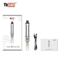 Wholesale Authentic Yocan Falcon Mini E cigarettes kits mAh Battery thread Adjustable Voltage XTAl Tip Transparent Atomizer Tube Vaporizer Pen