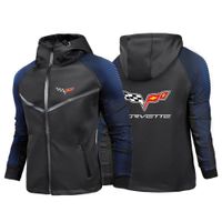 Wholesale 2021 Mens Spring and Autumn Chevrolet Corvette Zip Jackets Hoodies Print Sweatshirts Man Cotton Customize Racing Suits Coats
