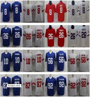 Wholesale Top Printed New Mens Youth York Women Giant Football Saquon Barkley Lawrence Taylor White Red Blue jerseys Size S XL