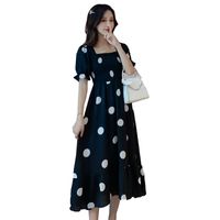 Wholesale 2021 New Korean Fashion Large Size Summer Dress Slightly Age Reducing Bohemian Style Pregnant Women Clothes E020