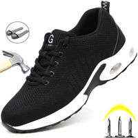 Wholesale Safety Shoes Women Steel Toe Cap Work Shoes Men Comfort Work Sneakers Puncture Proof Safety Shoes Men Women Security Footwear