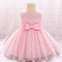 Wholesale Girl s Dresses Child Kids Clothes Baptism Year Birthday Dress Baby Girl Lace Princess Party Heart Pattern Costumes Gown B3