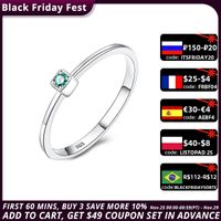 Wholesale czcity genuine sterling silver vvs green topaz wedding for women minimalist thin circle gem rings jewelry carving s925