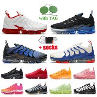 Wholesale Big Size US Top Quality TN PLUS Women Mens Running Shoes White University Red Black Royal Trainers Knicks Vibes Coconut Milk Hyper Blue Griffey Sports Sneakers Off