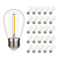 Wholesale New Outdoor Replacement String Light E26 Plastic S14 Vintage Edison Waterproof Shatterproof Bulbs W Equivalent to W Warm White K LED Filament Lights