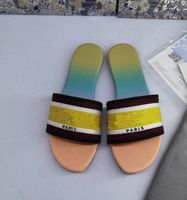 Wholesale Women s Slippers Comfy Bandana Slip On Slippers Slide Indoor Outdoor Flip flops Beach Shoes Summer Toe Flip Flops Non Slip D6666655