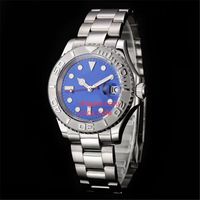 Wholesale Original Box Wristwatches BF Make New Y cht M ster Blue Dial Platinum Stainless Steel Automatic Fashion Men s Watch Wristwatch