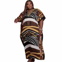 Wholesale Summer Polyester New Style African Dresses for Women Dashiki Plus Size Dress Africans Clothes Woman XL XL