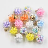 Wholesale 20pcs charms bubble foam transparent glass ball mm pendants crafts making findings handmade jewelry diy for earrings necklace