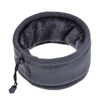Wholesale Cycling Caps Masks Neck Cover Double Layer Fleece Gaiter With Drawstring Winter Sport Warmer Scarf Beanie Hat For Skating Camping