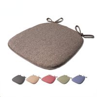 Wholesale Cushion Decorative Pillow Simple Style Flax Breathable Seat Cushion Sponge Mats Silicone Dining Chair Home Sofa Car Non slip
