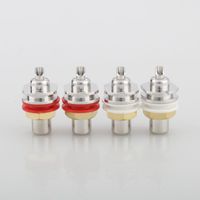 Wholesale Smart Power Plugs HiFi Rhodium Plated Cardas GRFA Thick Female Jack RCA Connector Chassis Panel Mount Adapter Audio Terminal Plug