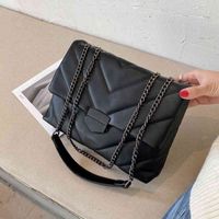 Wholesale New Casual Thread Chain Crossbody For Women Fashion Simple Shoulder Bag Ladi Digner Handbags PU Leather Msenger Bags
