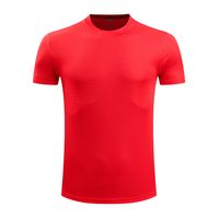 Wholesale Solid color short sleeve T shirt round collar classmate party class dress advertising blank shirtC84Y