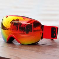 Wholesale Professional Double Layers UV400 Protection Goggles Anti fog Big Ski Mask Glasses Skiing Men Women Snow Snowboard Eyewear