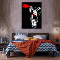 Wholesale Alec Monopoly Spray Can Man Huge Oil Painting On Canvas Home Decor Handcrafts HD Print Wall Art Pictures Customization is acceptable
