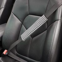 Wholesale Safety Belts Accessories PC White Black Car Seat Belt Shoulder Strap Pad Cover Auto Women Cotton For Interior Protection