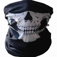 Wholesale Halloween Mask horror skull chin mask riding Bib skeleton ghost glove suit performance party dress up