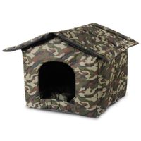 Wholesale Cat Beds Furniture Outdoor Houses House With Water Resistant Canvas Roof Four Season Pet Nest Kitty Shelter Cave
