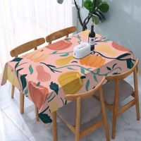 Wholesale Table Cloth Fall Pumpkins And Gourds Tablecloth Waterproof Party Home Decoration Rectangular Cover For Kitchen Mantelpiece Anti stain