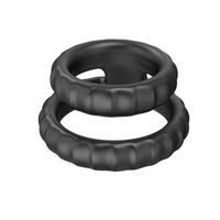 Wholesale Nxy Cockrings New Silicone Double Penis Rings Male Masturbator Cock Ring Sex Toys for Men Adult Delay Ejaculation Cockring Products