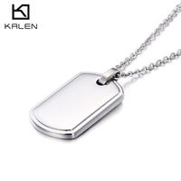 Wholesale 316L stainless titanium steel dog army U S soldier identity tag shield can be engraved